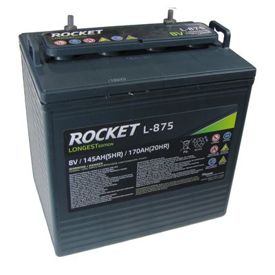 Batterie ROCKET 6v, 8v et 12v pour voiturette de golf